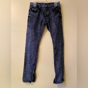 mnml Women’s jeans Black with Light Blue Wash Size 28